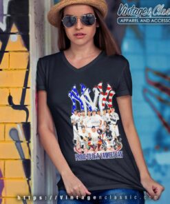 Proud To Be A Yankees Fan Legend Team V Neck TShirt