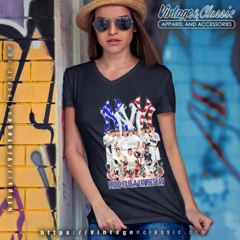 Proud To Be A Yankees Fan Legend Team V Neck TShirt Proud To Be A Yankees Fan Legend Team V Neck TShirt
