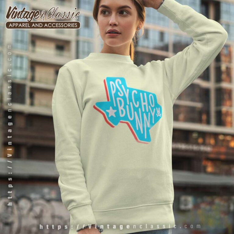 Psycho Bunny Texas Pays Homage To California Sweatshirt Psycho Bunny Texas Pays Homage To California Sweatshirt