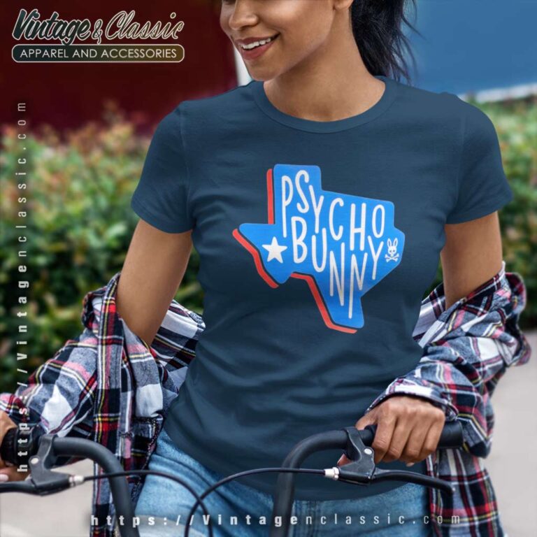 Psycho Bunny Texas Pays Homage To California Women TShirt Psycho Bunny Texas Pays Homage To California Women TShirt