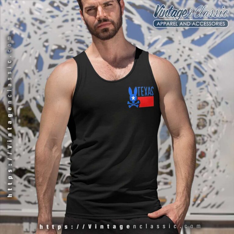 Psycho Bunny Texas Shirt Pays Homage To California Tank Top Racerback Psycho Bunny Texas Shirt Pays Homage To California Tank Top Racerback