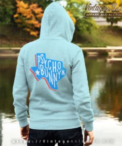 Psycho Bunny Texas Shirt Pays Homage To California back Hoodie