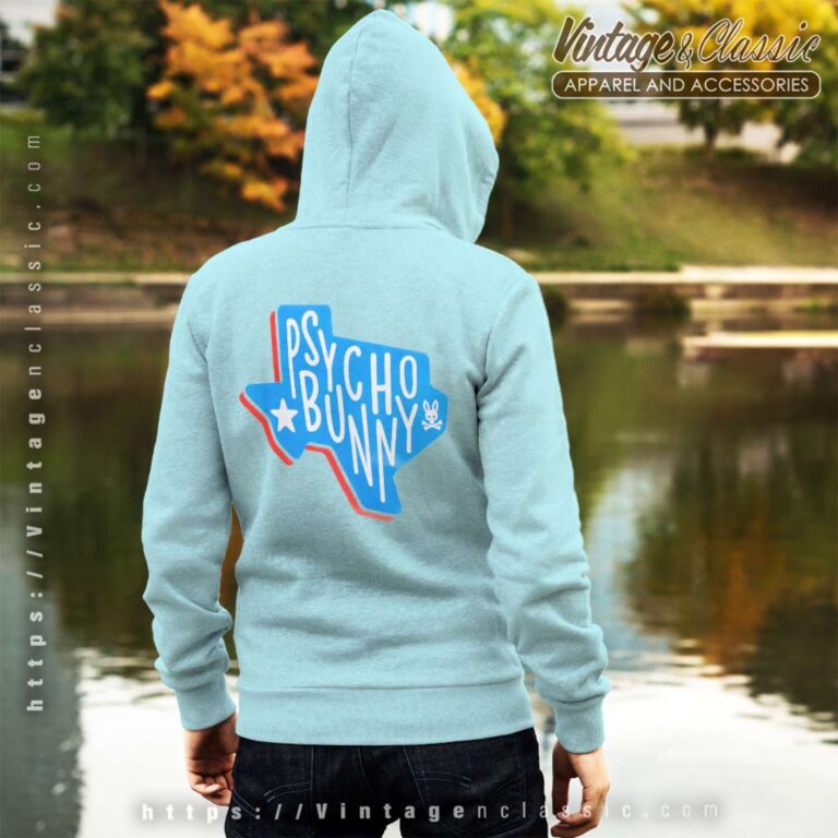 Psycho Bunny Texas Shirt Pays Homage To California back Hoodie Psycho Bunny Texas Shirt Pays Homage To California back Hoodie