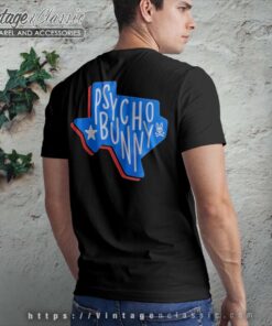 Psycho Bunny Texas Shirt Pays Homage To California back Tshirt