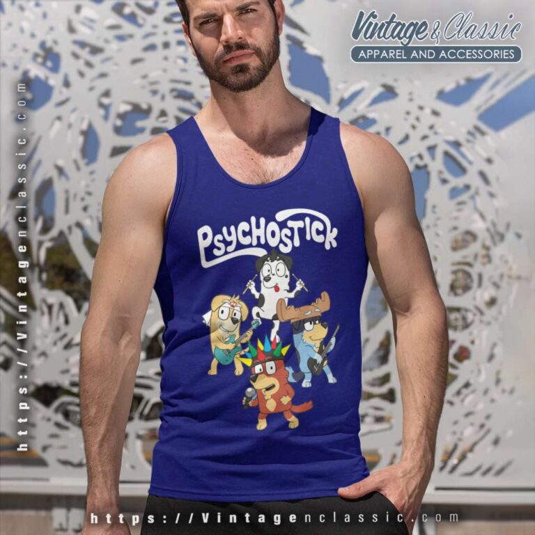 Psychostick Bluey Family Tanktop Psychostick Bluey Family Tanktop