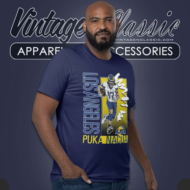 Puka Nacua Los Angeles Rams Homage Caricature Player T Shirt Puka Nacua Los Angeles Rams Homage Caricature Player T Shirt