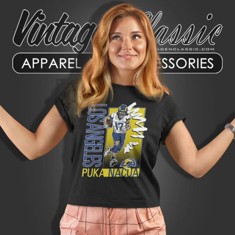 Puka Nacua Los Angeles Rams Homage Caricature Player Women T Shirt Puka Nacua Los Angeles Rams Homage Caricature Player Women T Shirt