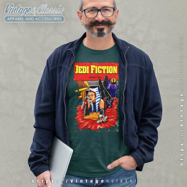 Pulp Fiction Ahsoka Tano Jedi Fiction Long Sleeve Tee Pulp Fiction Ahsoka Tano Jedi Fiction Long Sleeve Tee