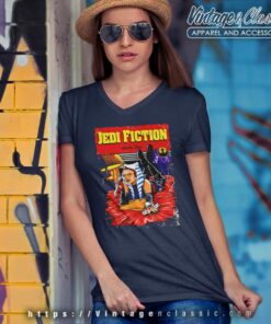 Pulp Fiction Ahsoka Tano Jedi Fiction V Neck TShirt