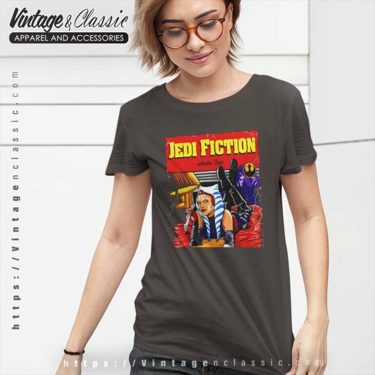 Pulp Fiction Ahsoka Tano Jedi Fiction Women TShirt Pulp Fiction Ahsoka Tano Jedi Fiction Women TShirt