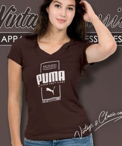Puma 1948 Logo V Neck TShirt