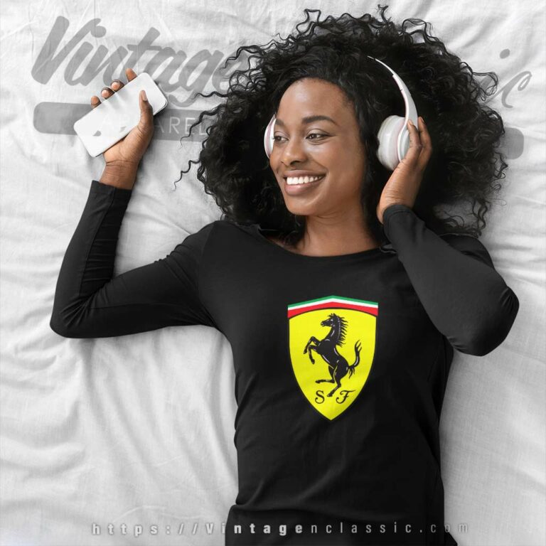 Puma Ferrari Big Shield Long Sleeve Tee Puma Ferrari Big Shield Long Sleeve Tee