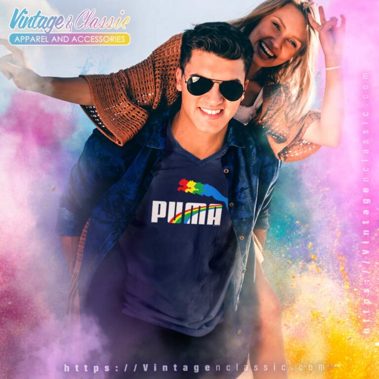 Puma Fix Rainbow V Neck TShirt Puma Fix Rainbow V Neck TShirt