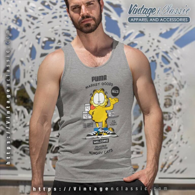 Puma Garfield Shirts Market Goods Tank Top Racerback Puma Garfield Shirts Market Goods Tank Top Racerback