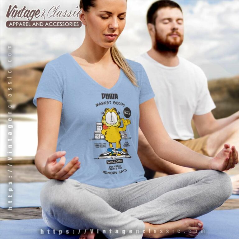 Puma Garfield Shirts Market Goods V Neck TShirt Puma Garfield Shirts Market Goods V Neck TShirt
