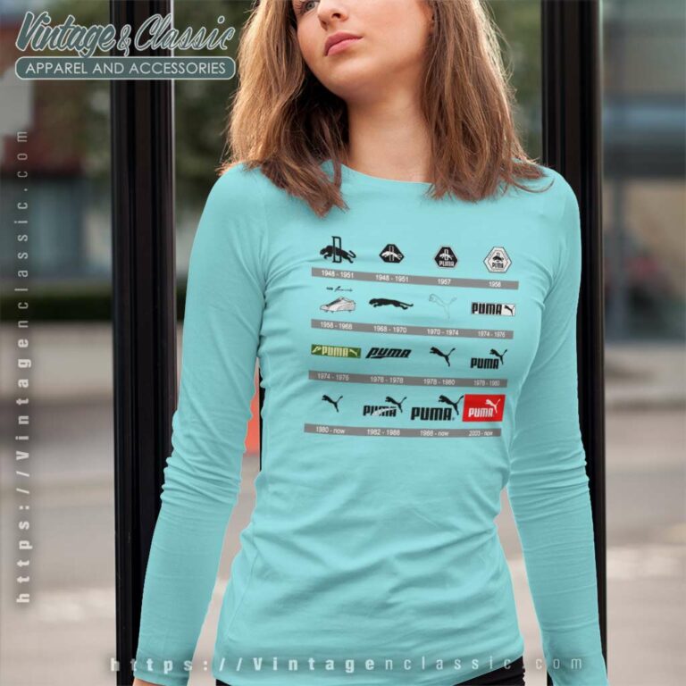 Puma Logo History Long Sleeve Tee Puma Logo History Long Sleeve Tee