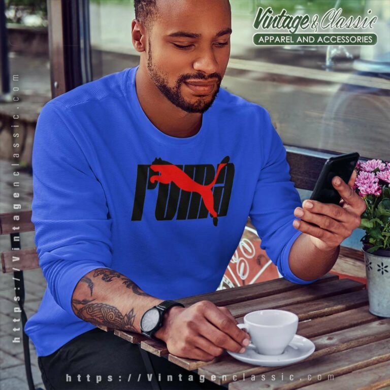 Puma Logo Red Sweatshirt Puma Logo Red Sweatshirt