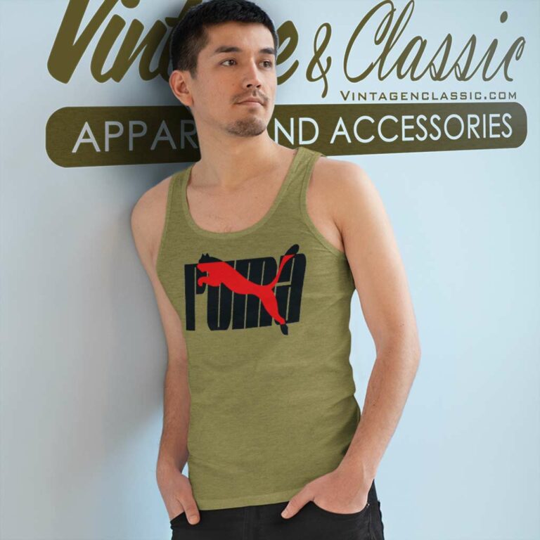 Puma Logo Red Tank Top Racerback Puma Logo Red Tank Top Racerback