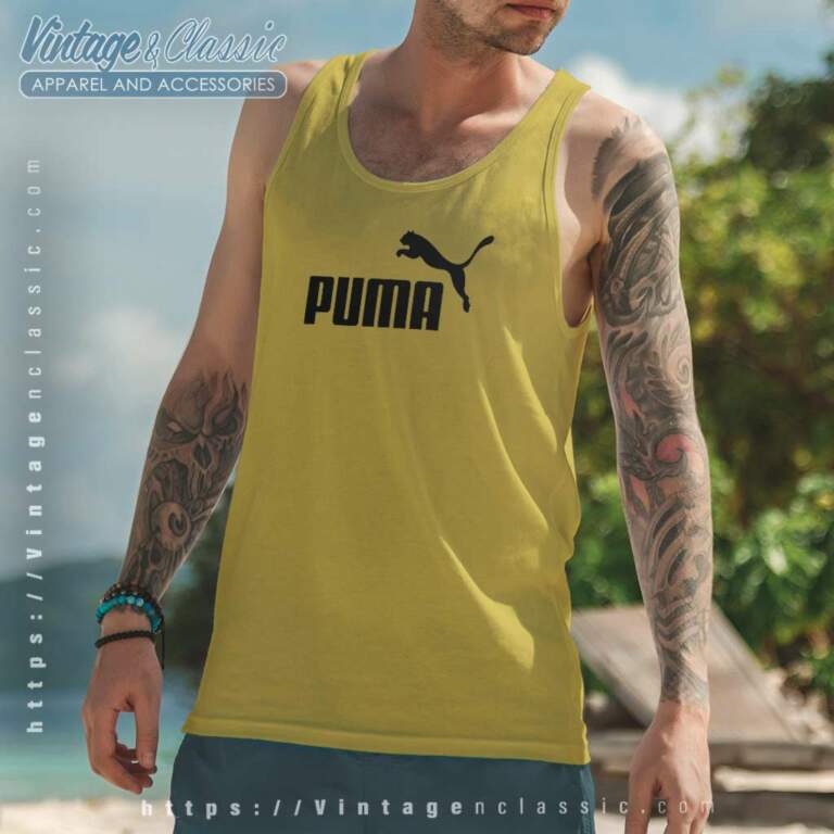 Puma Logo Tank Top Racerback Puma Logo Tank Top Racerback