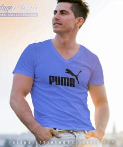 Puma Logo V Neck TShirt