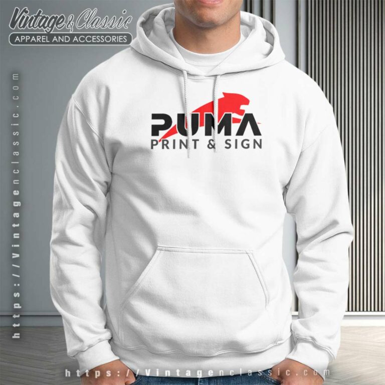 Puma Print And Sign Hoodie Puma Print And Sign Hoodie