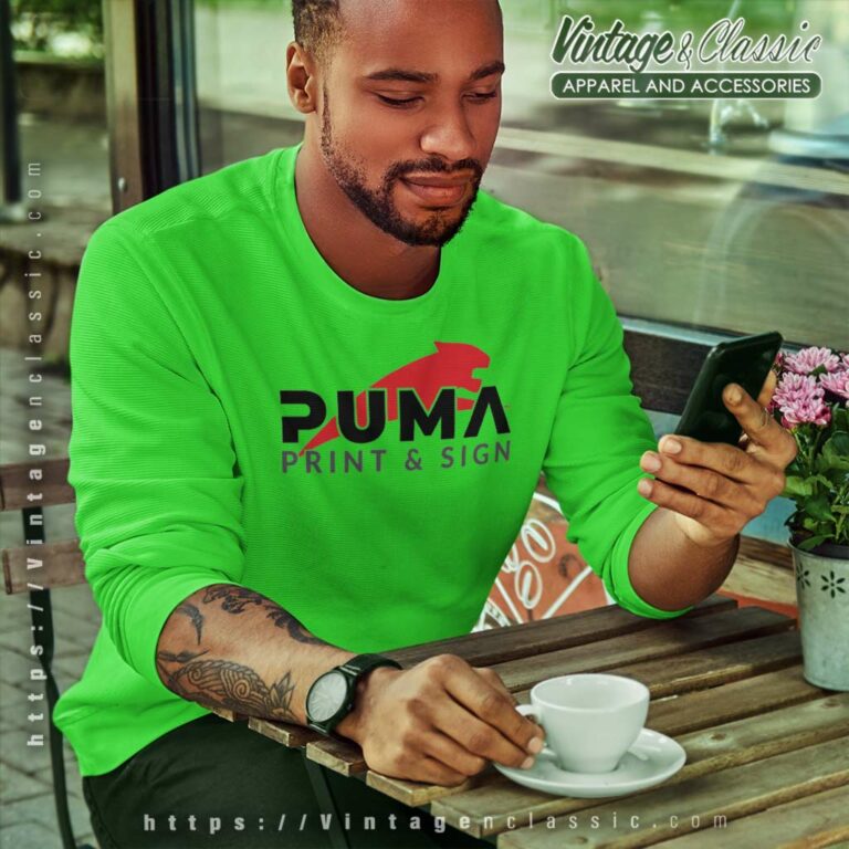 Puma Print And Sign Sweatshirt Puma Print And Sign Sweatshirt