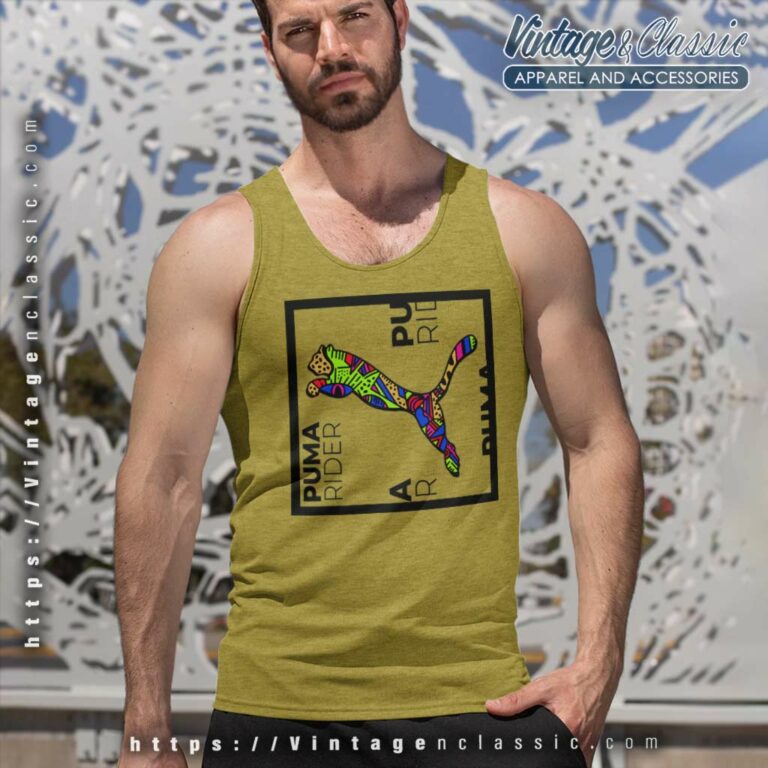 Puma Rider Logo Tank Top Racerback Puma Rider Logo Tank Top Racerback