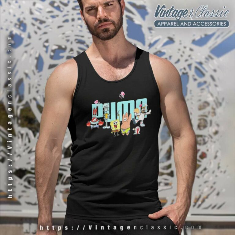 Puma Spongebob Logo Shirts Tank Top Racerback Puma Spongebob Logo Shirts Tank Top Racerback