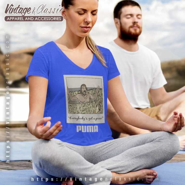 Puma Wwe Million Dollar Man V Neck TShirt Puma Wwe Million Dollar Man V Neck TShirt