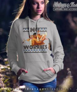 Pumbaa And Timon No Worries Disney Lion King Hoodie