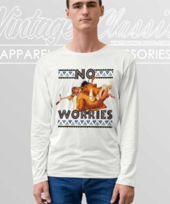 Pumbaa And Timon No Worries Disney Lion King Long Sleeve Tee