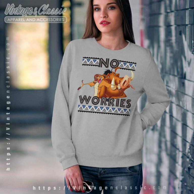 Pumbaa And Timon No Worries Disney Lion King Sweatshirt Pumbaa And Timon No Worries Disney Lion King Sweatshirt
