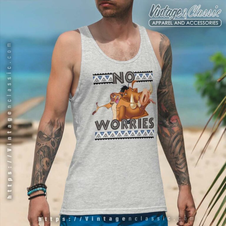 Pumbaa And Timon No Worries Disney Lion King Tank Top Racerback Pumbaa And Timon No Worries Disney Lion King Tank Top Racerback