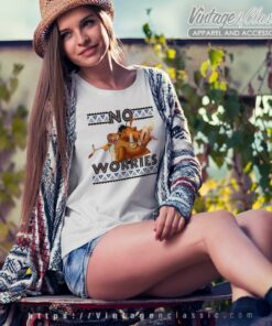 Pumbaa And Timon No Worries Disney Lion King Women TShirt