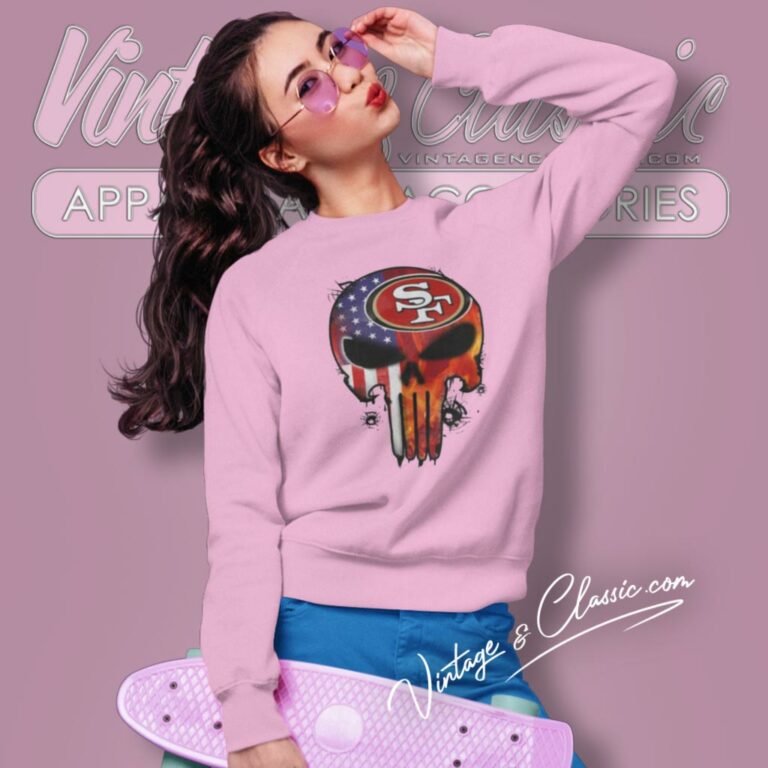 Punisher Skull San Francisco 49ers Sweatshirt Punisher Skull San Francisco 49ers Sweatshirt