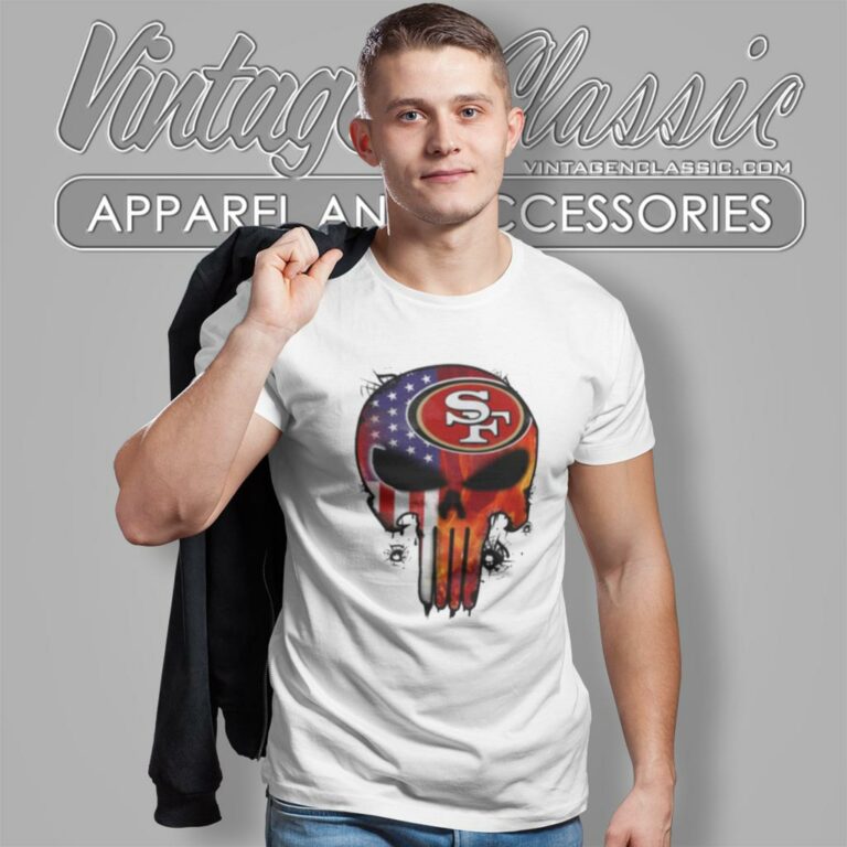 Punisher Skull San Francisco 49ers T Shirt Punisher Skull San Francisco 49ers T Shirt