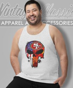 Punisher Skull San Francisco 49ers Tank Top Racerback