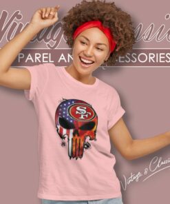 Punisher Skull San Francisco 49ers Women T Shirt