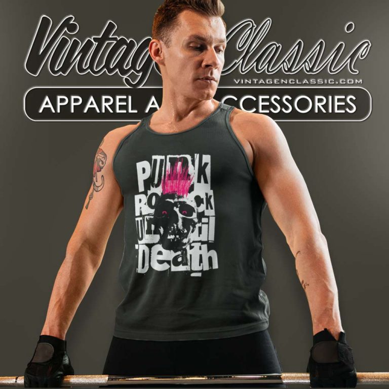 Punk Rock Until Death Tank Top Racerback Punk Rock Until Death Tank Top Racerback