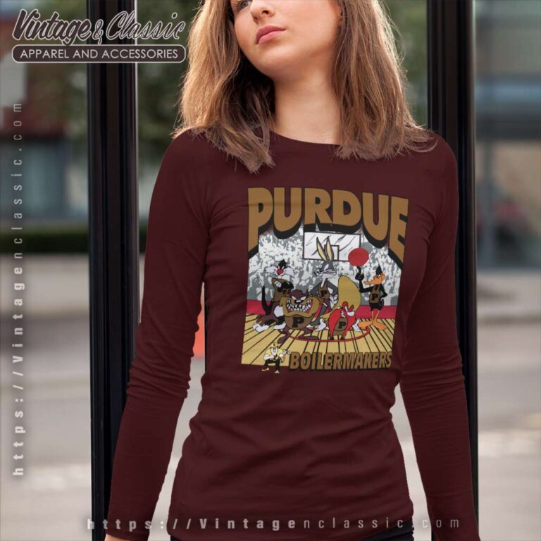 Purdue Boilermakers Looney Tunes Basketball Long Sleeve Tee Purdue Boilermakers Looney Tunes Basketball Long Sleeve Tee