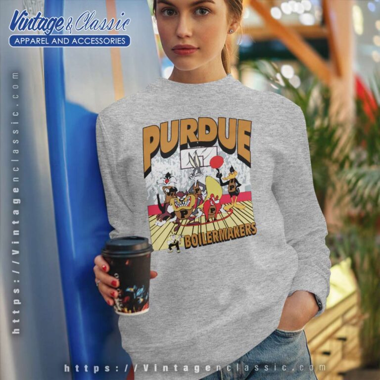 Purdue Boilermakers Looney Tunes Basketball Sweatshirt Purdue Boilermakers Looney Tunes Basketball Sweatshirt