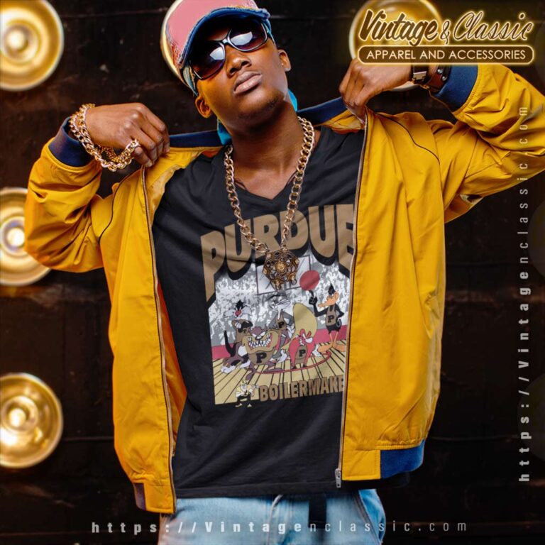 Purdue Boilermakers Looney Tunes Basketball V Neck TShirt Purdue Boilermakers Looney Tunes Basketball V Neck TShirt