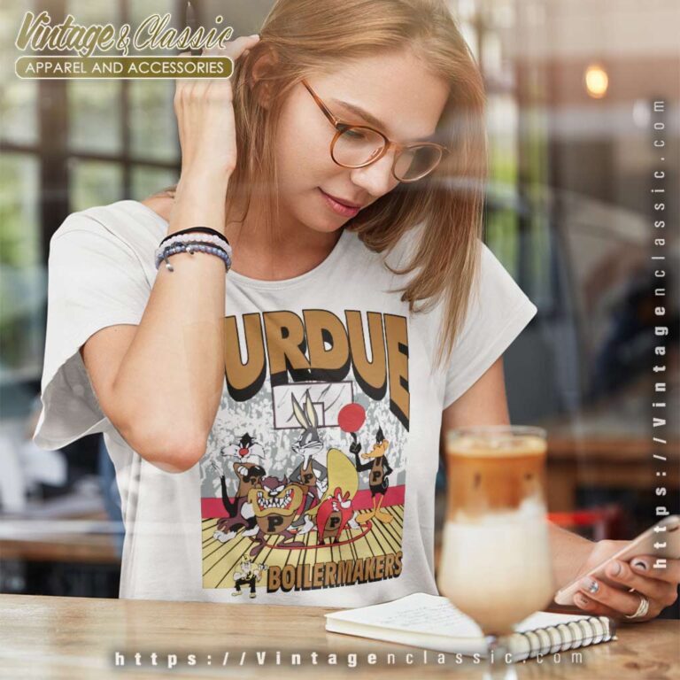 Purdue Boilermakers Looney Tunes Basketball Women TShirt Purdue Boilermakers Looney Tunes Basketball Women TShirt