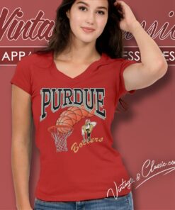Purdue University Boilermakers Basketball V Neck TShirt
