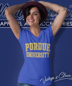 Purdue University Logo V Neck TShirt