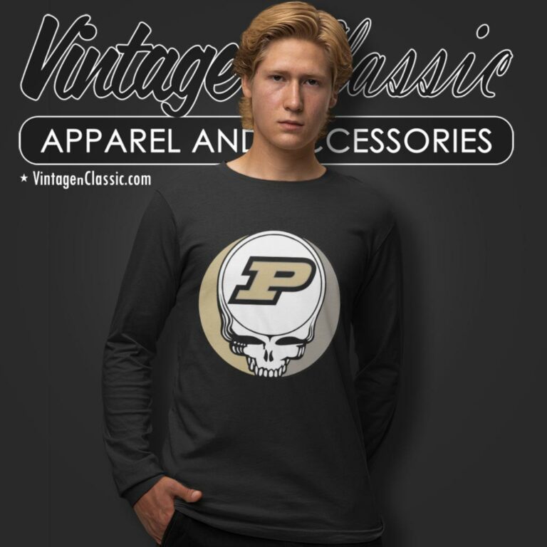 Purdue University West Lafayette Grateful Dead Steal Your Face Long Sleeve Tee Purdue University West Lafayette Grateful Dead Steal Your Face Long Sleeve Tee
