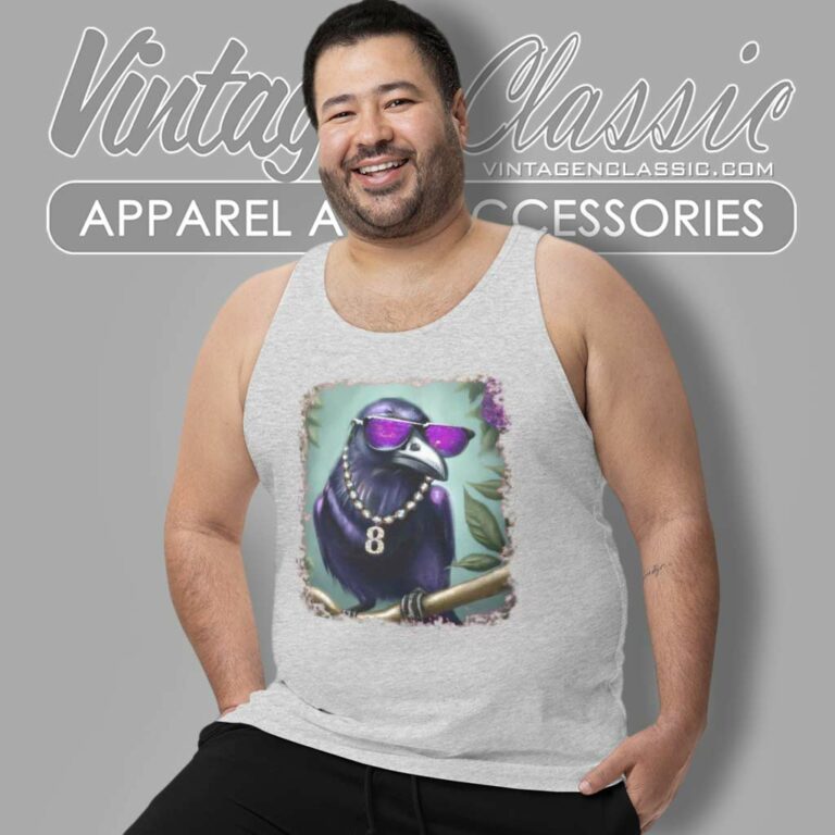 Purple Baltimore Ravens 08 Lamar Jackson Tank Top Racerback Purple Baltimore Ravens 08 Lamar Jackson Tank Top Racerback