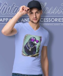 Purple Baltimore Ravens 08 Lamar Jackson V Neck TShirt