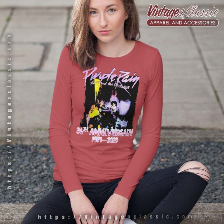 Purple Rain 35th Anniversary Prince Fan Longsleeves Purple Rain 35th Anniversary Prince Fan Longsleeves