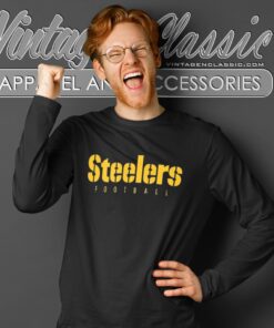 Qb Justin Fields Wear Pittsburgh Steelers Logo Shirt Long Sleeve Tee